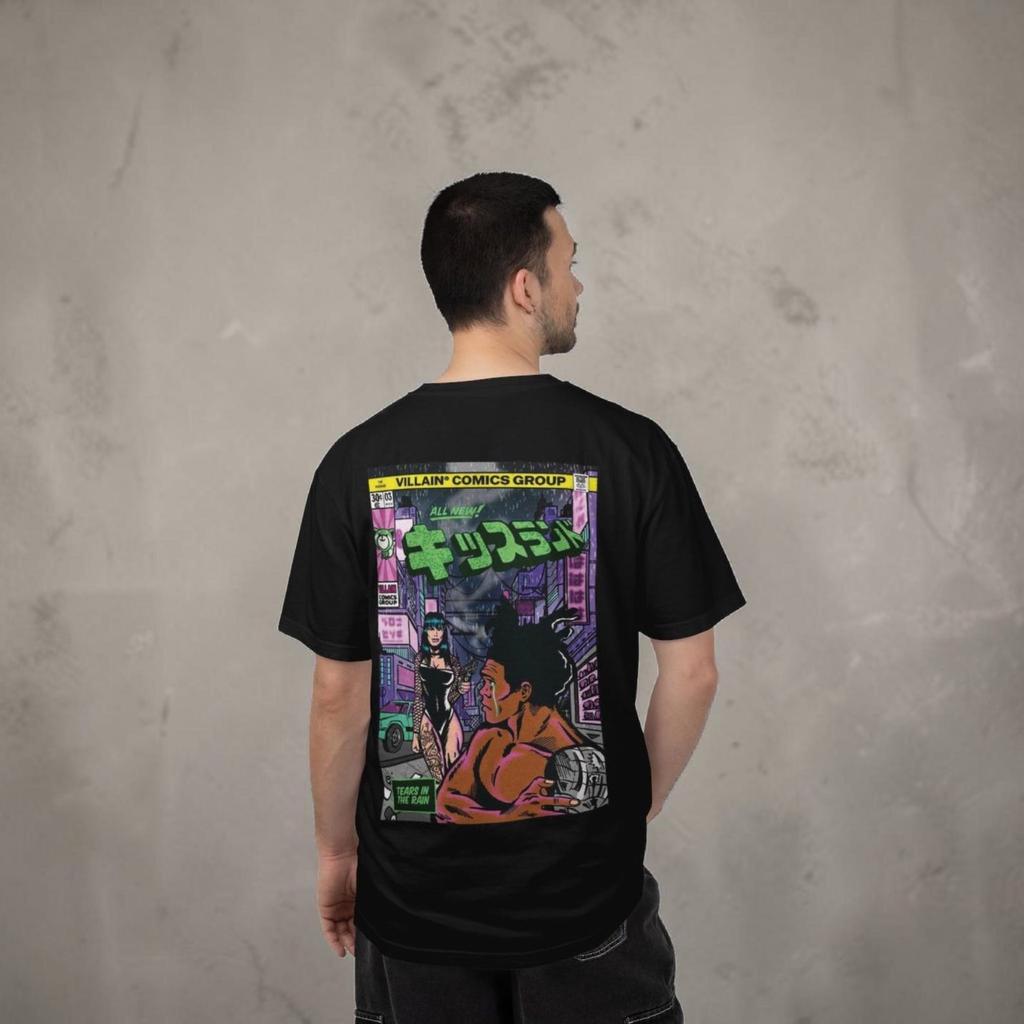 KISSLAND Graphic T-shirt, Anime Comic Style Streetwear Apparel