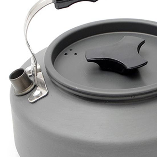 Чайник для кемпинга из алюминиевого сплава объемом 0,8/1,1/1,2 л, портативный, легкий, большой емкости, для путешествий, походов, пикников, кофеварка, чайник для чая