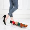 Girls Thin Heels Professional Suede Black Pointed High Heels Daily Single Shoes Work Shoes Huidong Women's Shoes Factory Hair