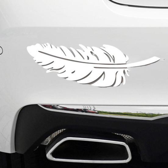 Автомобильная наклейка с перьями, автомобильный бампер, покрытие от царапин, водостойкая съемная самоклеящаяся декоративная наклейка для домашних животных, автомобильные принадлежности
