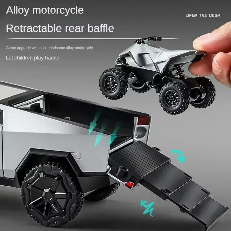 LYZRC Новая 1/32 Cyber Toy Truck Pickup Alloy Car Model Diecasts Offroad Vehicles Truck Car Model Sound Light Kids Toys Gift