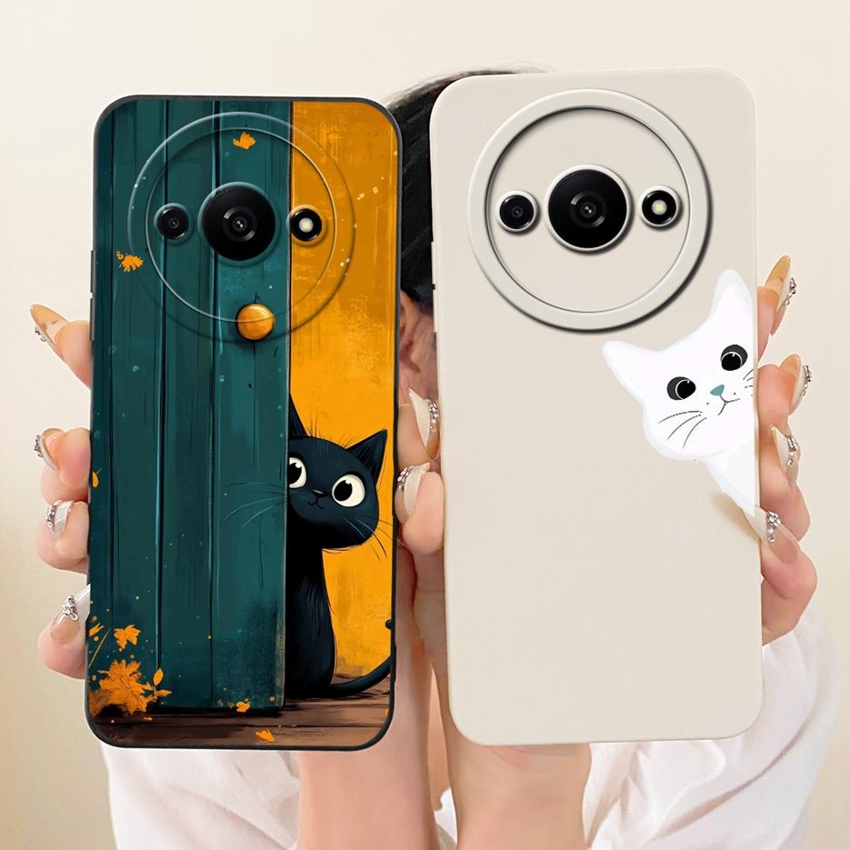 Для Xiaomi Redmi A3 A4 Чехол Redmi A3x Милый Мультяшный Кролик Обложка Мягкий ТПУ Чехол для Телефона Для Xiaomi Redmi A3 Pro RedmiA3 RedmiA4 Сумки