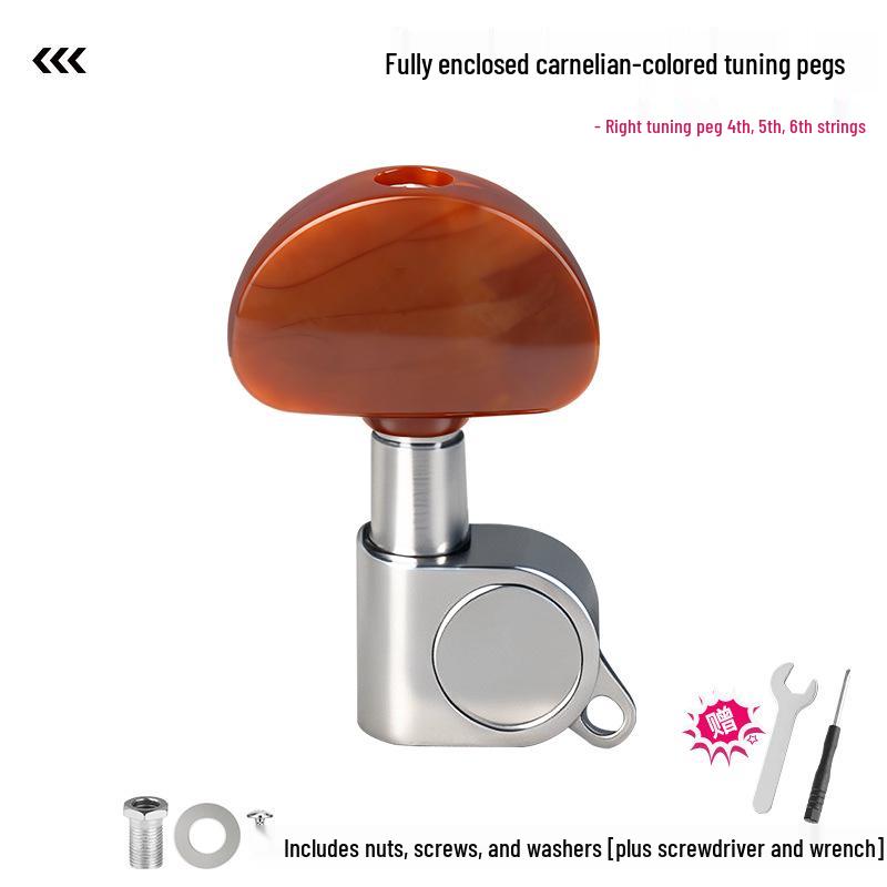 Металлические колки для акустической гитары с деревянным инструментом для нанизывания струн - Полностью закрытые аксессуары для классической гитары
