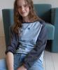 APPAREL ARCHIVE Футболка с рукавом реглан Fleur - Голубой