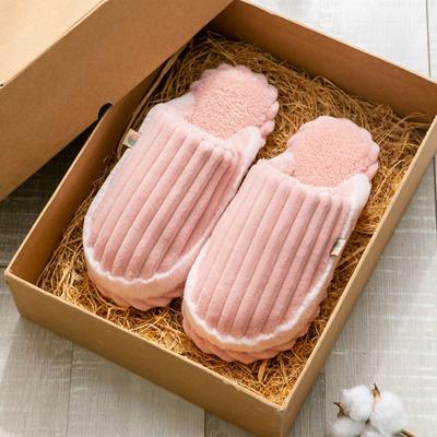 889Женские пушистые тапочки зимняя обувь домашняя теплая плюшевая бабочка слипоны меховые балетки домашняя женская повседневная нескользящая повседневная обувь женская