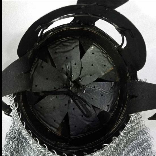 Средневековый шлем воина викингов Готовый к битве нормандский шлем Шлем ручной ковки из стали с кольчугой Носовой скандинавский шлем Подарочные товары
