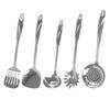 IMEEA Kitchen Tool Set Cookware 5 Piece Set Stainless Steel Turner Turner Pasta Server Ladle Dishwasher Safe