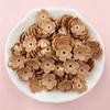 Home Party Supplies 80Pcs Handmade Materials Five-petal Flower Colored 10.5mm Acrylic Fashion Beads Earrings Materials DIY Jewelry Making Hairclip