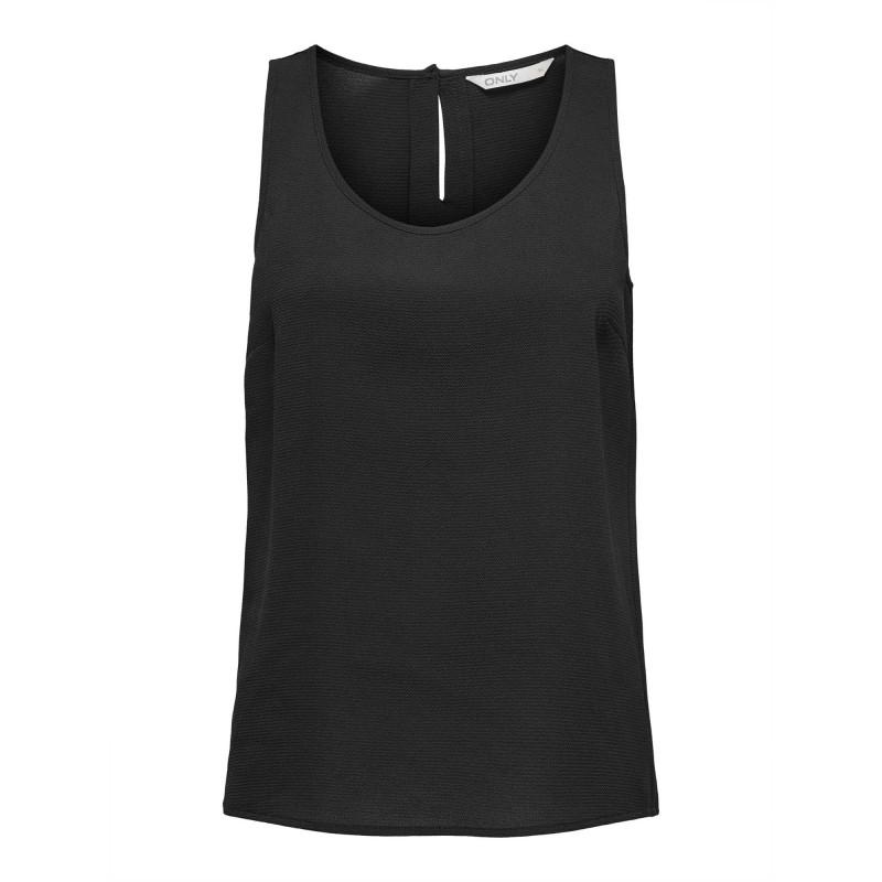 ТОЛЬКО женская майка с прямыми пуговицами и круглым вырезом