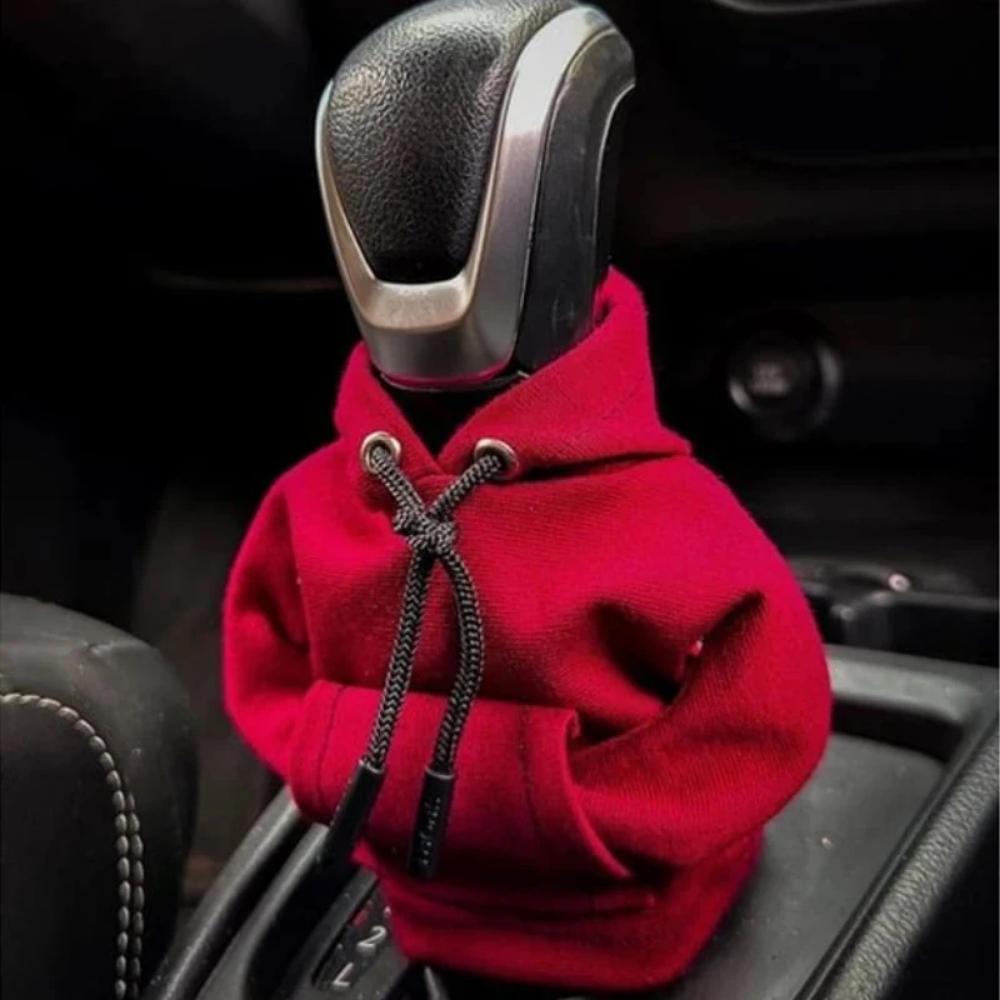 CAER Car Hoodie Handle Cute Shark Frog Bat Cover Short Plush Gear Switch Knob Lever Hoodie Handle Car Interior Accessories