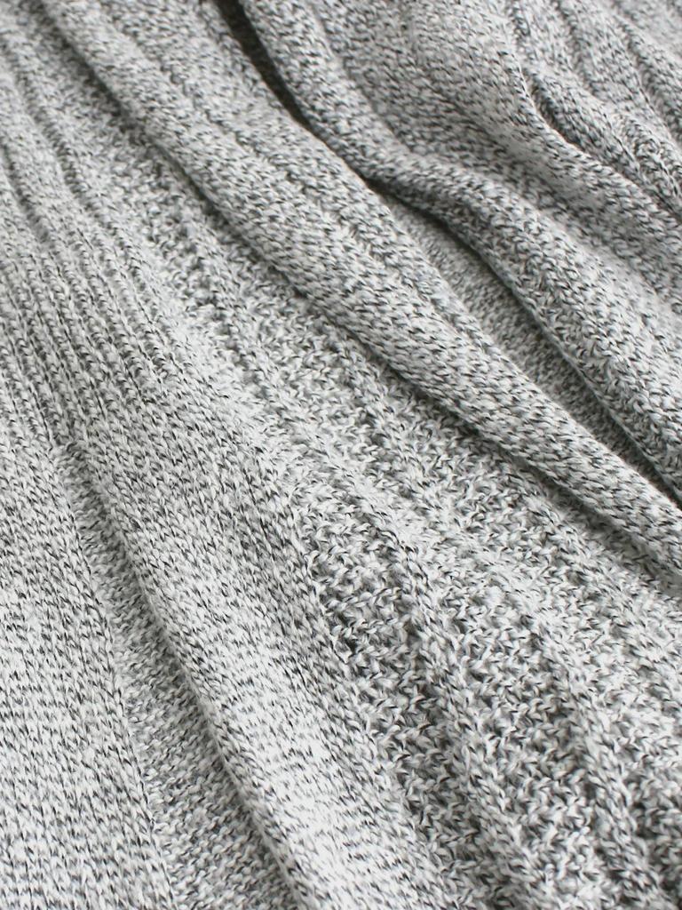 Европейский и американский вязаный кардиган с длинными рукавами и средней длиной для весны, осени и зимы