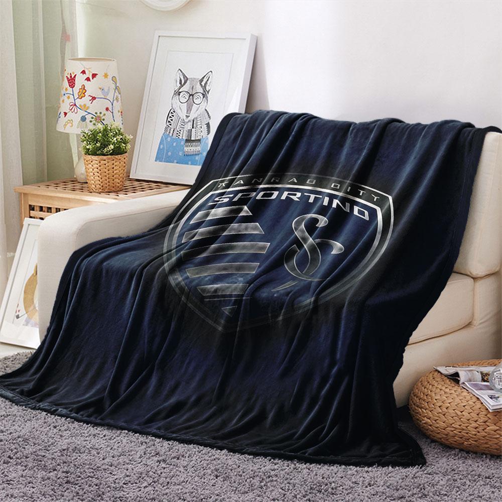 1PC Sporting Kansas City Patterned Flannel Blanket Suitable For All Seasons for Home Decor Warmth and Comfort Gifts Holiday Present