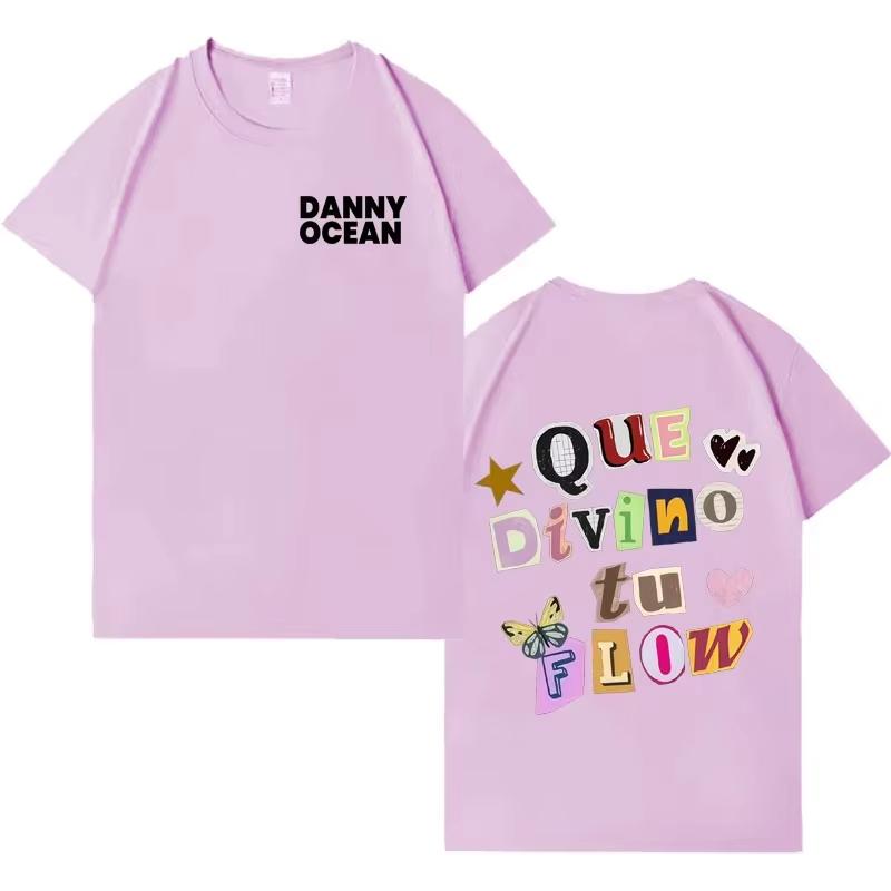 Rapper Danny Ocean Trendy Album Tshirt Mens Fashion Casual Y2K 2026 Spring Summer Crewneck Short Sleeve Top Unisex