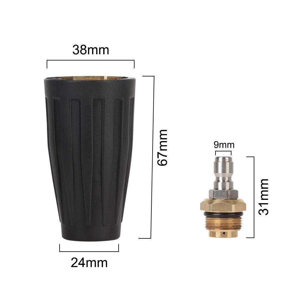 Вращающаяся турбонасадка для мойки высокого давления, водяной пистолет 1/4, быстрое подключение 4000PSI, 4,0 галлонов в минуту, аксессуар для чистки автомойки