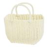 Murataya Vinyl Basket Bag, P.P. Beige Bag 9674