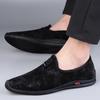 2024 New Shoes Men Loafers Light Walking Breathable Summer Comfortable Casual Shoes Men Sneakers Walking Shoes Genuine Leather