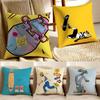 Fashion Graffiti Funny Sports Skateboarding Cushion Cover Pillowcase Antidustmite living Room Sofa Decor Cushion Room