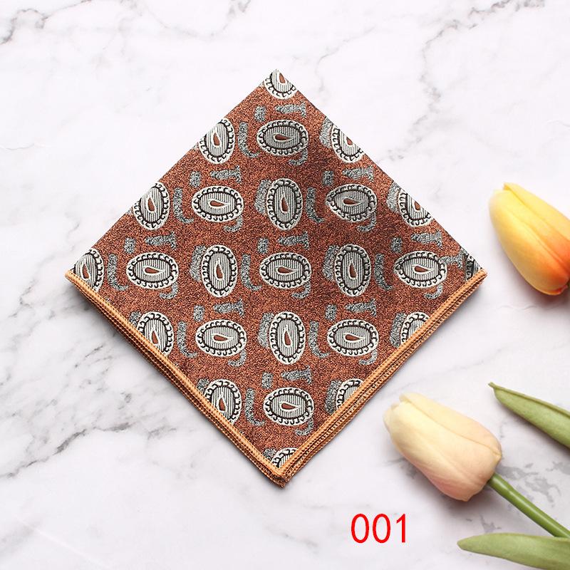 British Style Men'S Suit Pocket Towel Small Flower Type Business Retro Banquet Suit Small Square Scarf Chest Towel Handkerchief