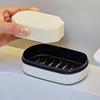 Bathroom Soap Box Double-layer Quick Drainage Transparent with Lid And Removable Draining Rack Dustproof Hotel Kitchen Soap Tray Soap Holder