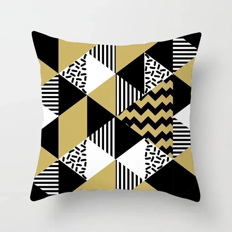 45*45cm Geometric Pillow Cover Abstract Pillow Case Throw Pillows for Living Room Sofa Home Decor Car Seat Pillowslip Hotel