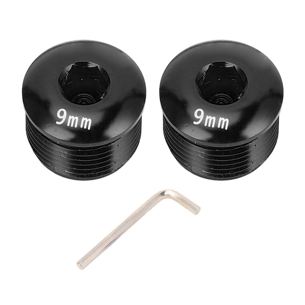 2 ШТ. Пылезащитная крышка для педали велосипеда M14 9 мм из алюминиевого сплава, защитный стопорный винт для горного велосипеда