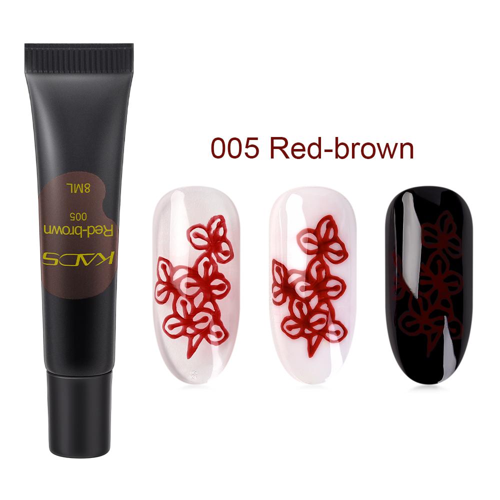 kads Гель-лак для стемпинга, 8 мл, гель-краска для ногтей, лак для штамповки, 16 цветов, масляный УФ-гель для печати, инструмент для штамповки ногтей