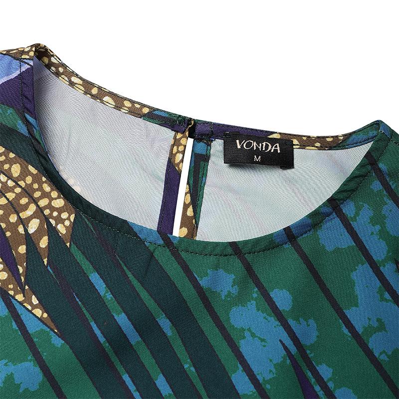 Женские платья больших размеров с круглым вырезом и длинными рукавами с принтом