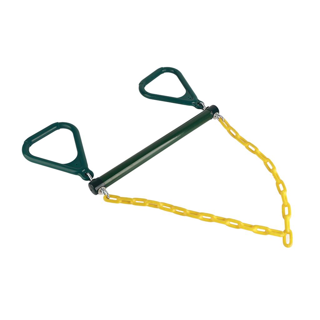 Outdoor Toy Trapeze Swing Bar Rings Chain Set Accessories for Gym