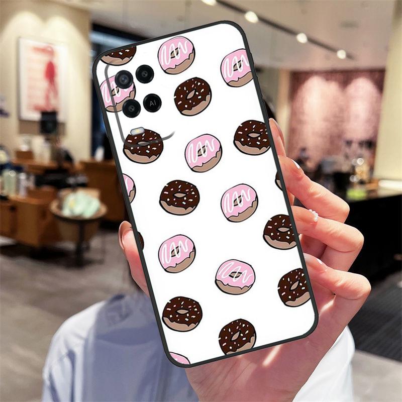 Pizza Sushi Food Donuts Case For Oppo A94 A74 A54 A18 A38 A58 A78 A98 A40 A60 A80 A16 A76 A96 A15 A17 A77 A57S Cover