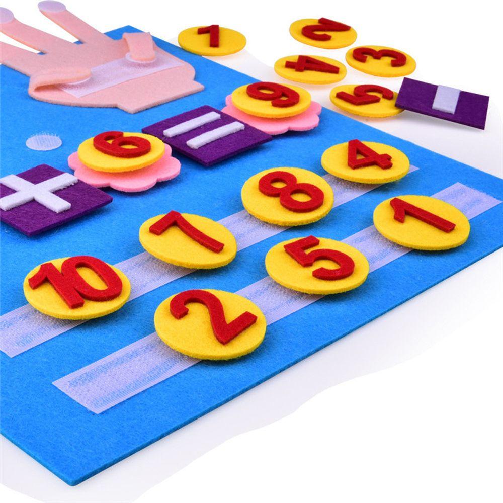 Handmade Children Finger Numbers Toys Kids Early Educational Toy Felt Math Toy Montessori Toys
