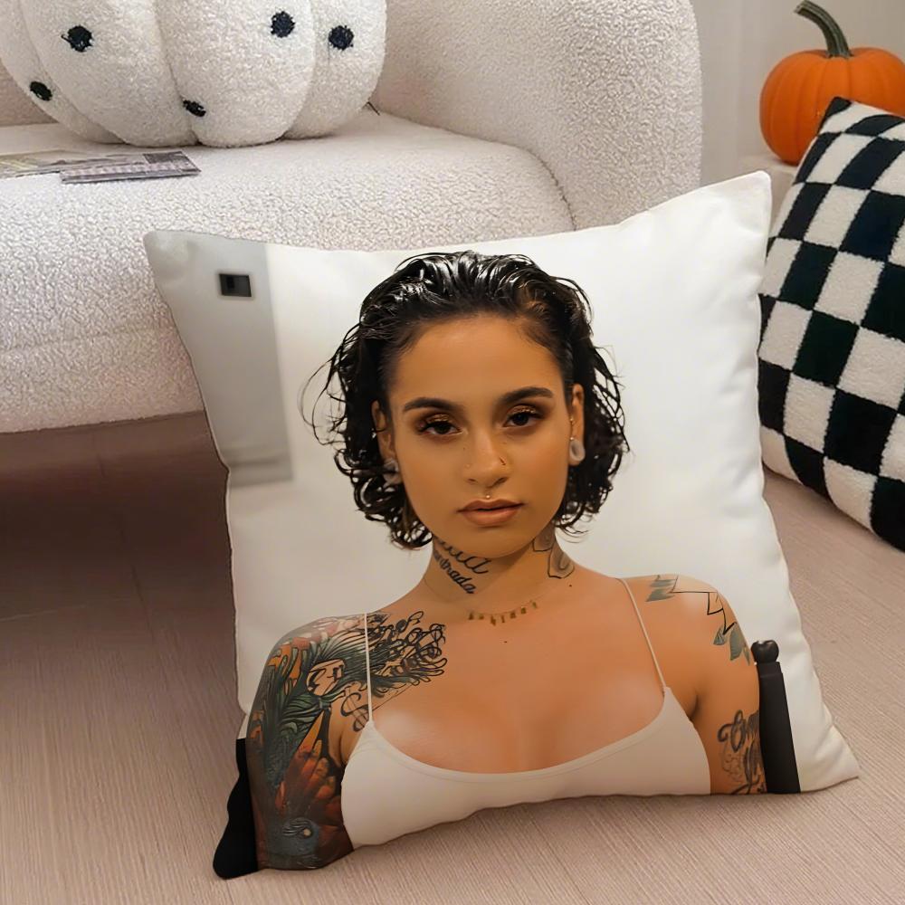 Американская певица K-Kehlani Ashley Parrish Наволочка Чехол для декоративной подушки Скрытая пуговица Прочный полиэстер Подушка для стула