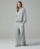 KITTY POTTERY Street Lettering Embroidered Jogger Pants Melange Grey