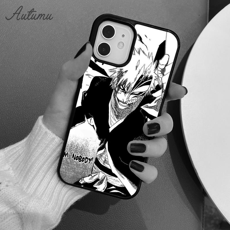 Чехол для телефона Bleach Ichigo Kurosaki Anime для iPhone 11 12 13 14 Pro Max mini X XR XS SE 2020 6S 7 8 Plus Galaxy S21 S22