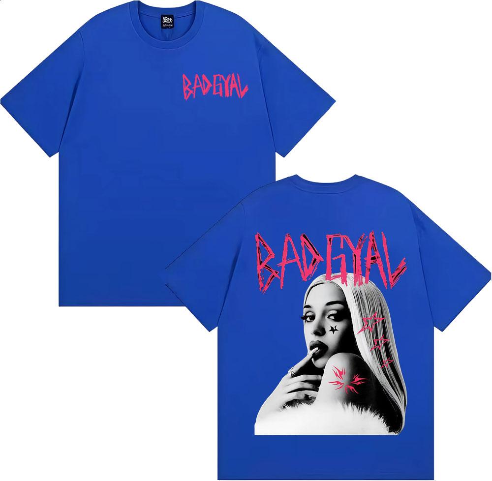 Singer Bad Gyal Album Graphic Tshirt Unisex Women Clothing Fashion Hip Hop Retro T Shirts High Quality 100 Cotton Tees Streetwear