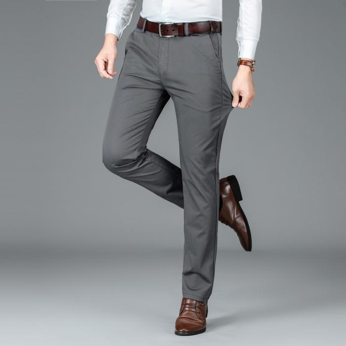 Новые осенние и зимние мужские брюки, трендовые универсальные повседневные брюки, мужские свободные прямые деловые повседневные брюки