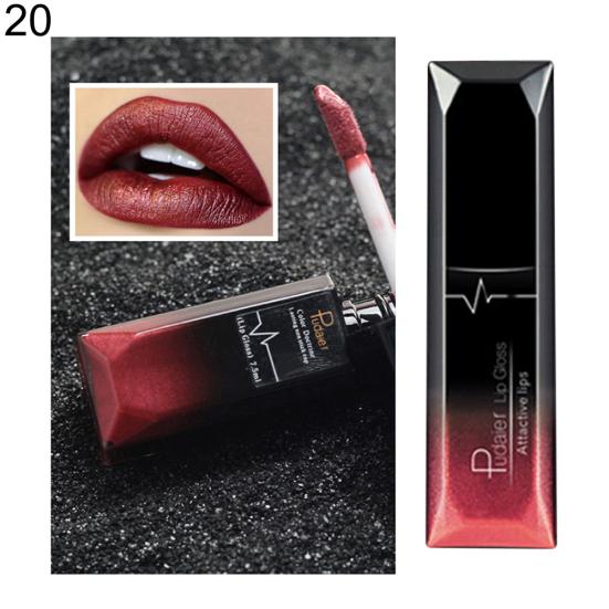 Long Lasting Liquid Lipstick Matte Moisturizing Advanced Lip Gloss Lip Glaze Glitter Matte Finish Lip Makeup Lipstick Women Sexy Beauty Cosmetic