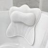 Bath Pillow AntiSlip Suction Cups High Density Foams Neck Pillows MultiPosition Support Spa Comfort Neck Supports