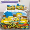 Simpsons Family Pattern Bedding uilt Set uilt Cover Pillowcase Home Decoration Birthday Gift (1 * duvet cover + 2 * pillowcase  without core)85