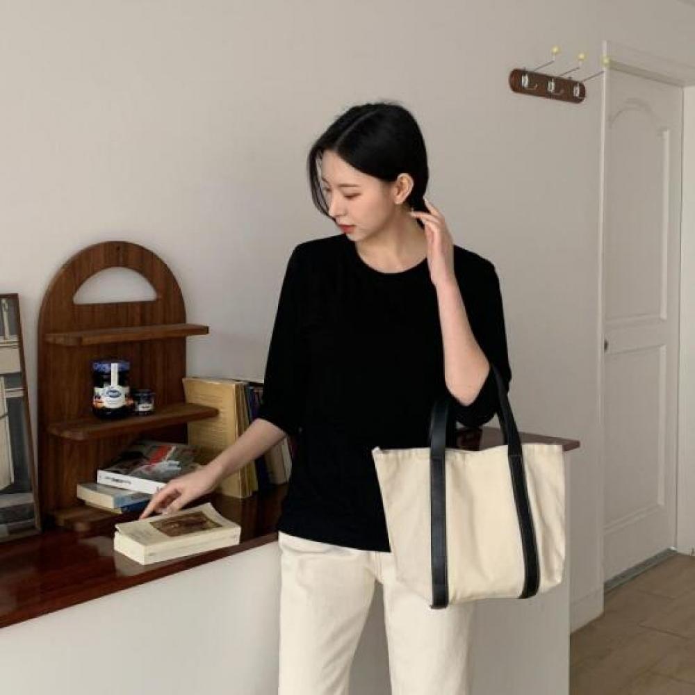 New ArrivalS Open Run Women S STreTch Plain Spring 3 4 Sleeve Crew Neck T ShirT