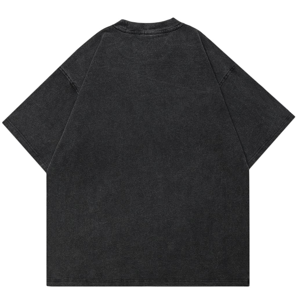 Уличная футболка унисекс с рисунком паука, хлопковая промытая черная футболка, топы унисекс, футболки, летняя футболка с короткими рукавами