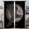 Элегантные шторы для комнаты, 2 шт., шторы Vikings Odins Ravens Muninn для спальни, перегородки, шторы для гостиной, кухни