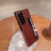 Электроокрашенный кожаный чехол Samsung Z Fold7 со подставкой и стилусом для Z Fold6/5/4/3