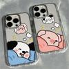 Милые спящие животные подходят для чехла на телефон-пару iPhone17ProMax Apple 16 мягкий чехол 15 поколение x