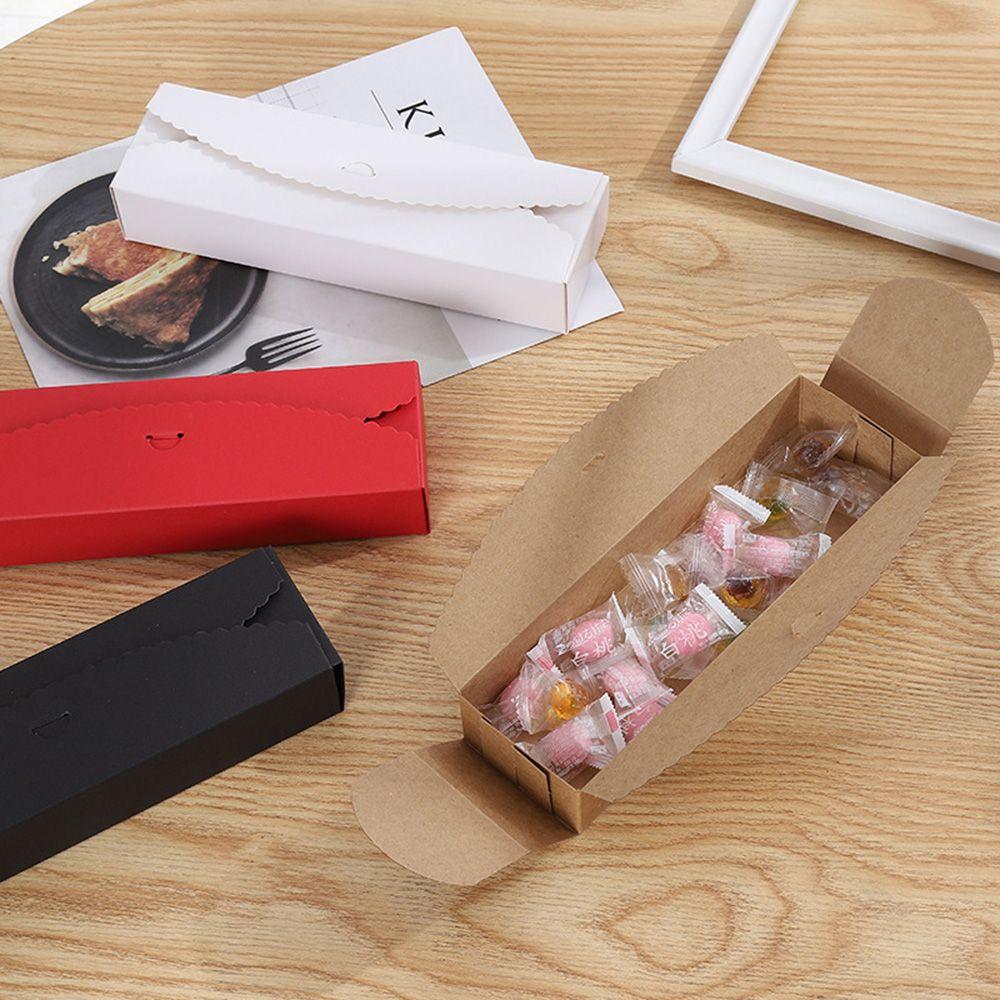 Sandwich, Cookies, Nougat Long Cupcake Cases Gift Packaging Boxes Kraft Paper Box Mooncake Packing