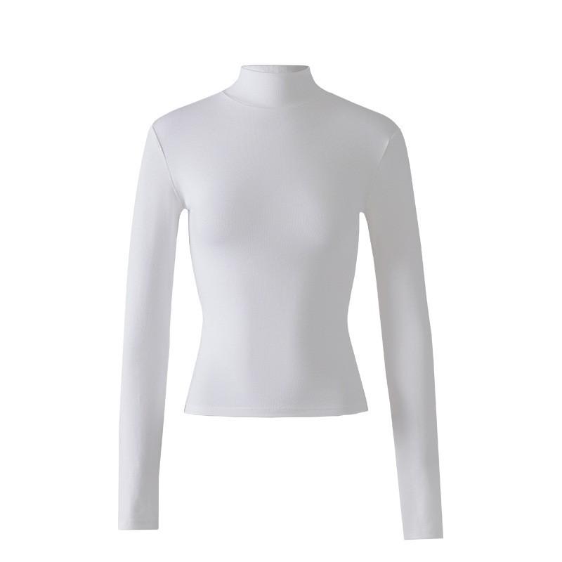 Womens Slim Fit Base Layer Top Half Turtleneck Long Sleeve Winter