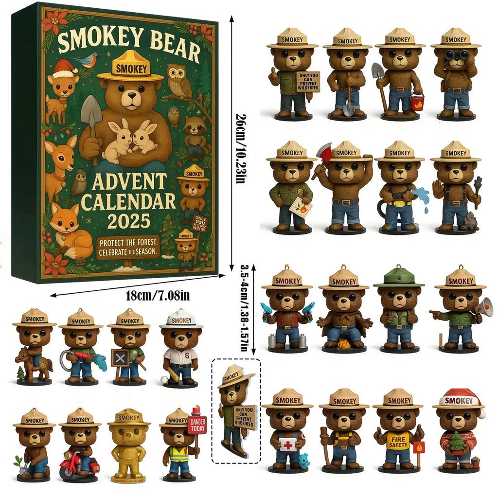 Адвент-календарь 24 дня Календарь обратного отсчета с музыкальными коллекционными фигурками, Адвент-календарь