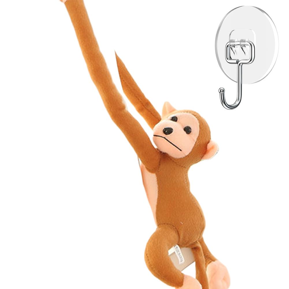 Красочная плюшевая обезьяна, установленная на транспортном средстве, быстрая обезьяна, кукольная машина, гиббон, креативность, Re G9X3