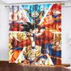 Dragon Ball Anime Curtains for Living Room Bedroom Blackout Drapes 1pc Home Decor Perforated Dustproof