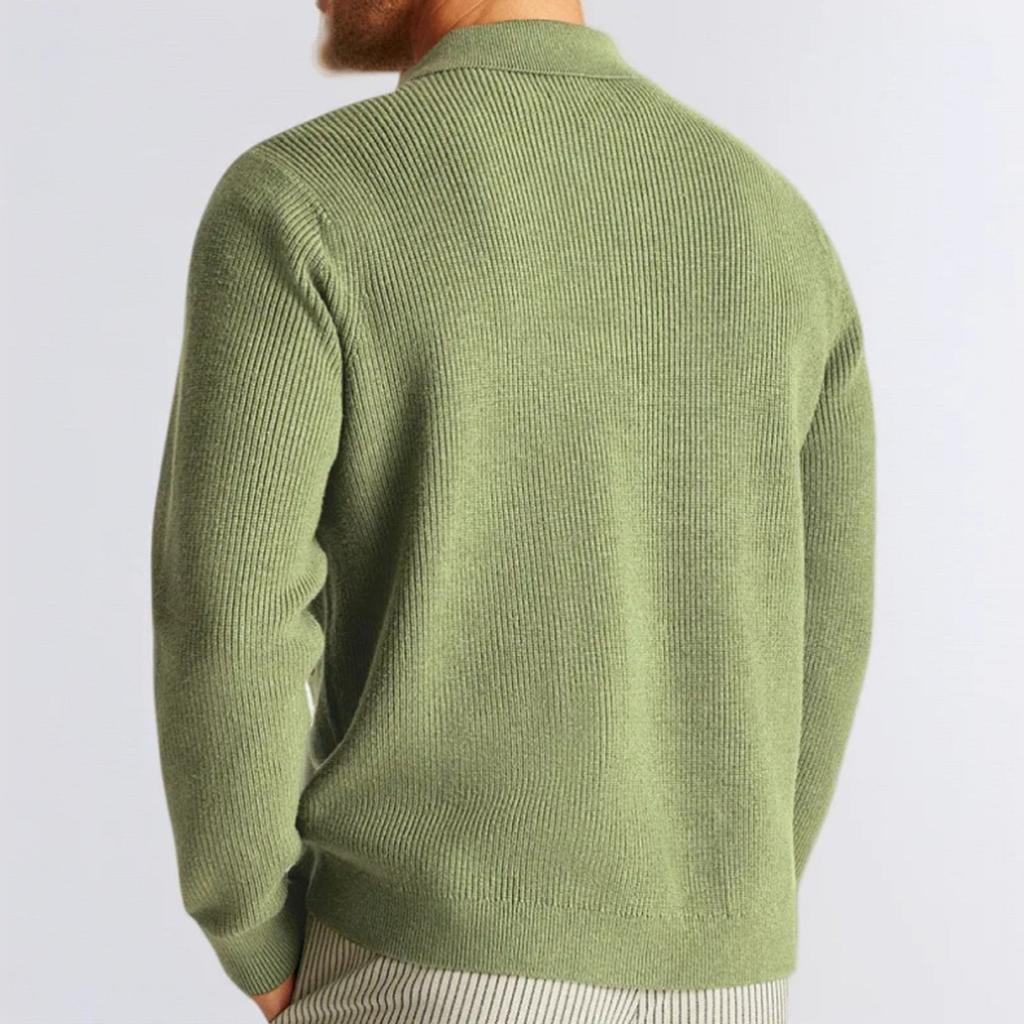 Мужской повседневный вязаный кардиган с квадратным вырезом и множеством карманов, однотонное пальто-свитер с открытой передней частью