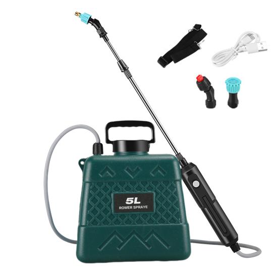 Электрический садовый опрыскиватель 5 л/8 л ранцевый опрыскиватель с 3 распылительными насадками, выдвижной штангой, плечевым ремнем, аккумуляторный опрыскиватель для сорняков для весенней обработки